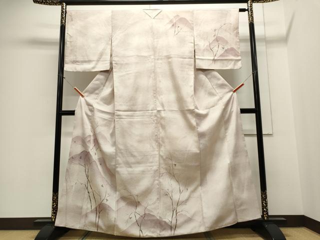 平和屋着物■訪問着 遠山枝葉文 暈し染め 正絹 逸品 CABE4015ou