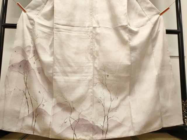 平和屋着物■訪問着 遠山枝葉文 暈し染め 正絹 逸品 CABE4015ou