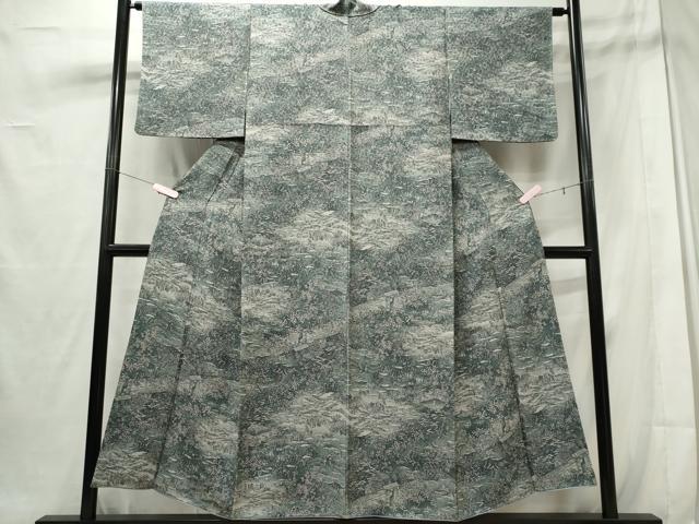 平和屋着物■上質な小紋 風景文 正絹 逸品 CABE4029ou