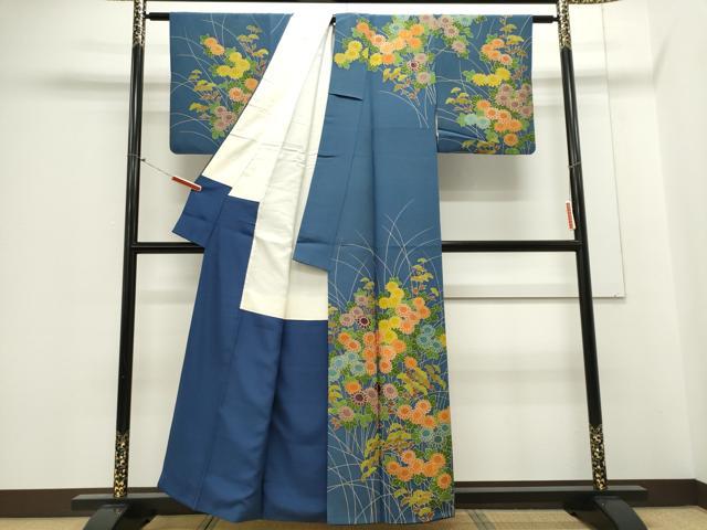平和屋着物■訪問着 刺繍 草花文 金銀彩 正絹 逸品 CABE4224ou