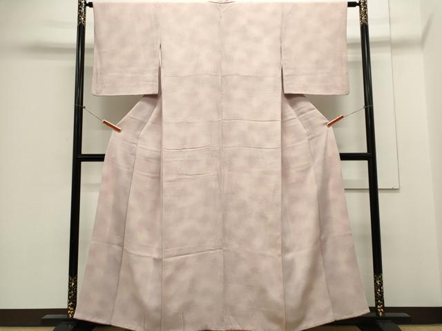 平和屋着物■上質な小紋 霞文 鬼しぼ縮緬 正絹 逸品 CABE4230ou