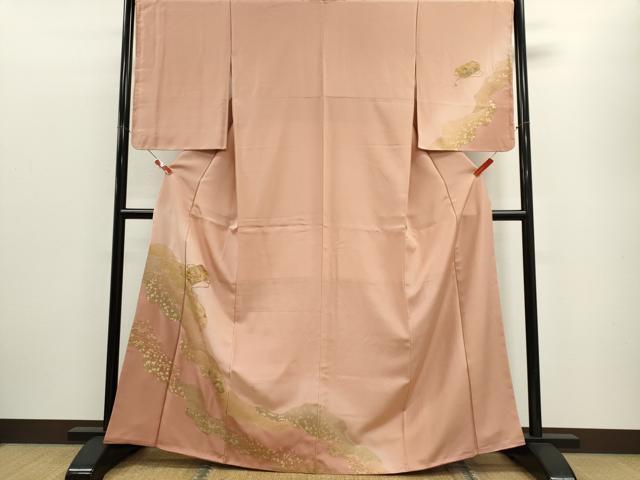 平和屋着物■訪問着 刺繍 文箱花文 暈し染め 金彩 正絹 逸品 未使用 CABE4253ou