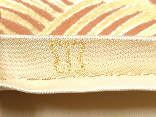 平和屋着物●西陣 川島織物 六通柄 本袋帯 花唐草文 金糸 正絹 逸品 CABE4432hy