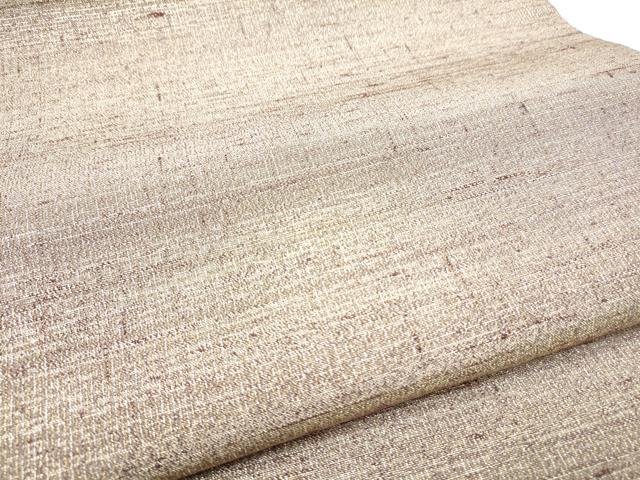 平和屋着物●両面 全通柄袋帯 紬地 霞文 金糸 正絹 逸品 CABE4446hy