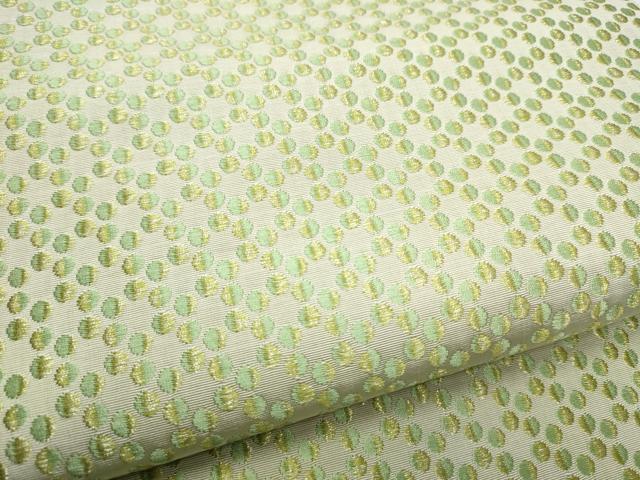 平和屋着物●本場筑前博多織 八寸名古屋帯 丸文 博多金ラベル 協和織物謹製 証紙付き 正絹 逸品 CABE4669hy