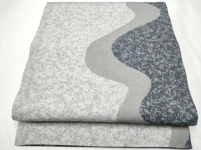 平和屋着物●両面 全通柄袋帯 ふくれ織 更紗花唐草文 正絹 逸品 未使用 CABE4794hy