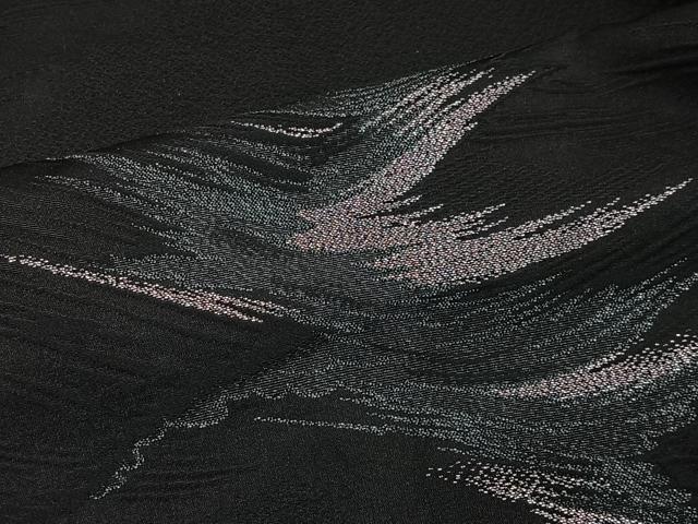 平和屋着物#羽織 刺繍 霞文 黒地 金銀糸 正絹 逸品 CABE4807ua