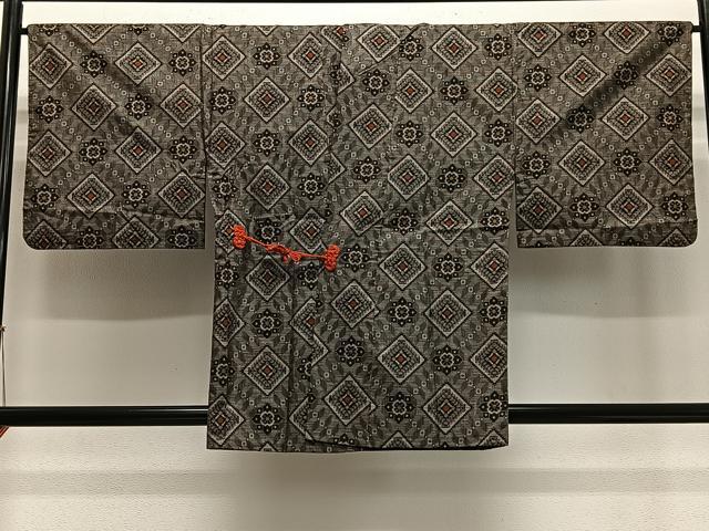 平和屋着物∞道中着 本場大島紬 龍郷絣 正絹 逸品 CABE4813ua