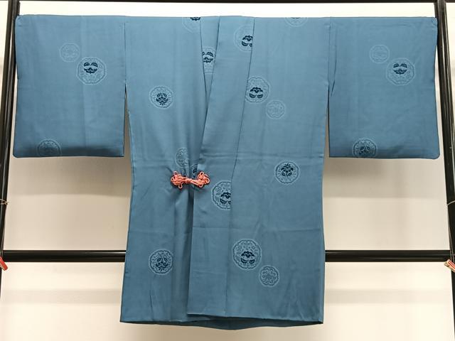 平和屋着物∞道中着 輪奈ビロード 絵皿花文 ロング丈 正絹 逸品 CABE4824ua