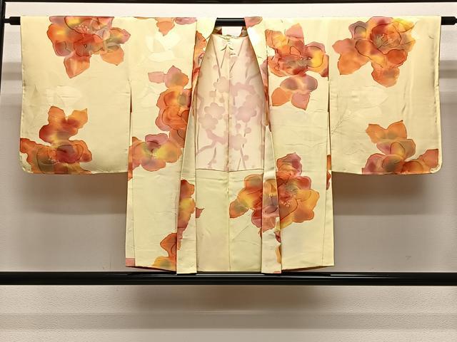 平和屋着物＃羽織　地紋起こし　舞花文　暈し染め　正絹　逸品　未使用　CABE4899ua 平和屋着物＃羽織 地紋起こし 舞花文 暈し染め 正絹 逸品 未使用