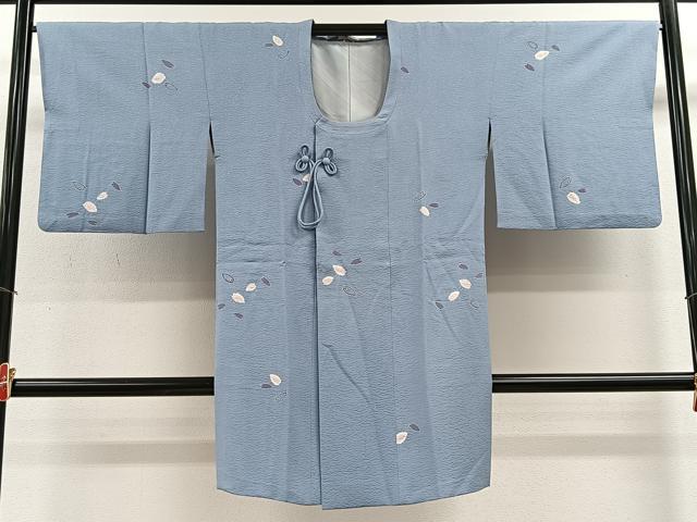 平和屋着物∞道行コート 絞り 舞桜文 ロング丈 正絹 逸品 CABE4956ua