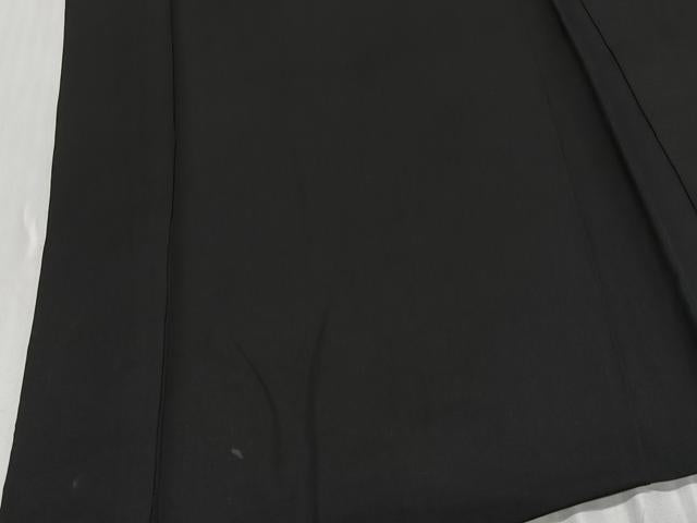 平和屋着物∞男性 長羽織 黒紋付 羽裏:風景文 正絹 逸品 CABE4997ua
