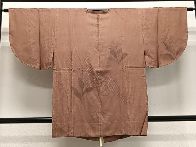 平和屋着物∞道行コート 枝葉文 正絹 逸品 CABE5001ua
