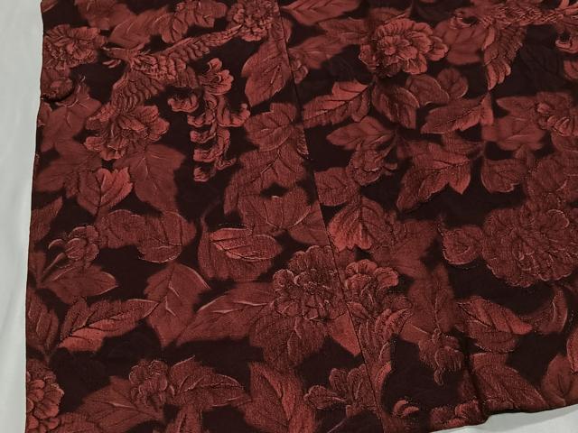 平和屋着物#道行コート ふくれ織 花鳥文 正絹 逸品 CABE5030ua