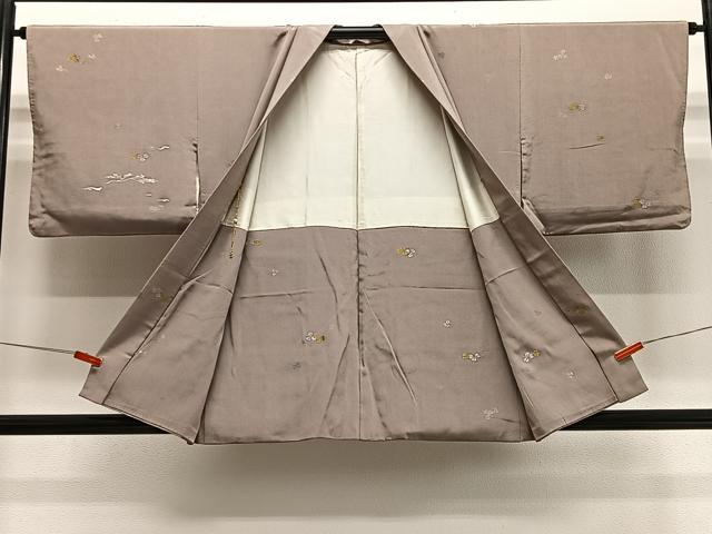 平和屋着物#羽織 寿光織 草花文 金銀糸 正絹 逸品 CABE5076ua