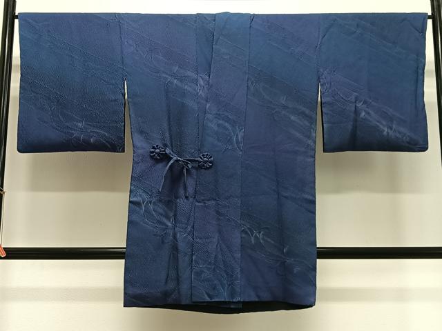 平和屋着物∞道中着 リバーシブル 草花文 暈し染め ロング丈 正絹 逸品 CABE5123ua