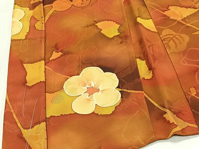 平和屋着物#羽織 地紋起こし 草花文 暈し染め 正絹 逸品 未使用 CABE5138ua