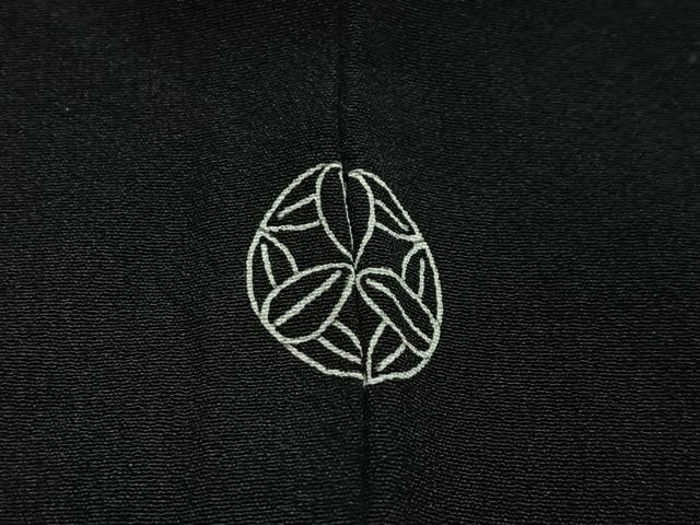 平和屋着物#羽織 寿光織 人物文 黒地 金銀糸 正絹 逸品 CABE5171ua