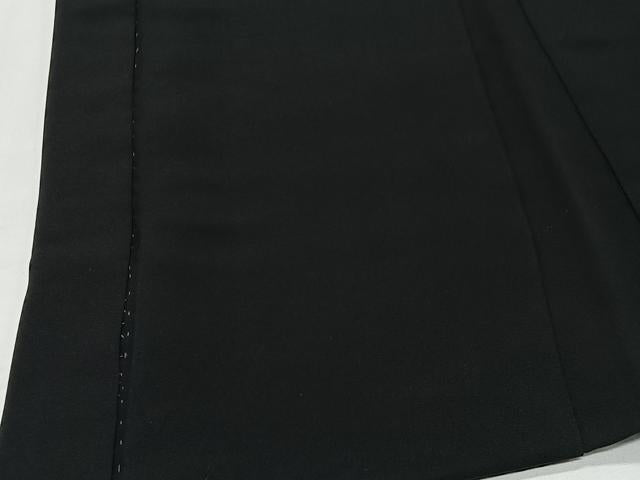 平和屋着物#羽織 総刺繍 枝松文 黒地 正絹 逸品 CABE5185ua