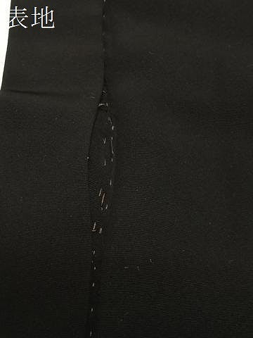 平和屋着物#羽織 総刺繍 枝松文 黒地 正絹 逸品 CABE5185ua