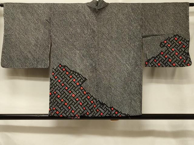 平和屋着物#羽織 総絞り 霞文 黒地 正絹 逸品 未使用 CABE5298in