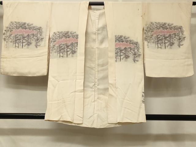 平和屋着物#羽織 寿光織 風景文 正絹 逸品 CABE5443in