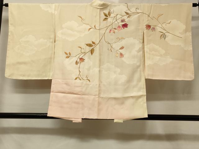 平和屋着物＃羽織　総刺繍　枝花文　暈し染め　銀糸　正絹　逸品　未使用　CABE5551in 平和屋着物＃羽織 総刺繍 枝花文 暈し染め 銀糸 正絹 逸品 未