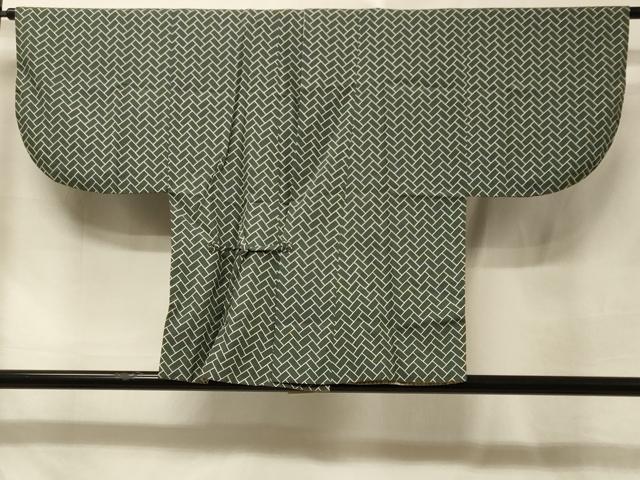 平和屋着物#男性 道中着 リバーシブル 檜垣文 正絹 逸品 CABE5557in