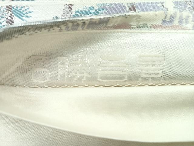 平和屋着物◎六通柄袋帯 名勝百景 洛西桂離宮 銀糸 正絹 逸品 CABE5766nb