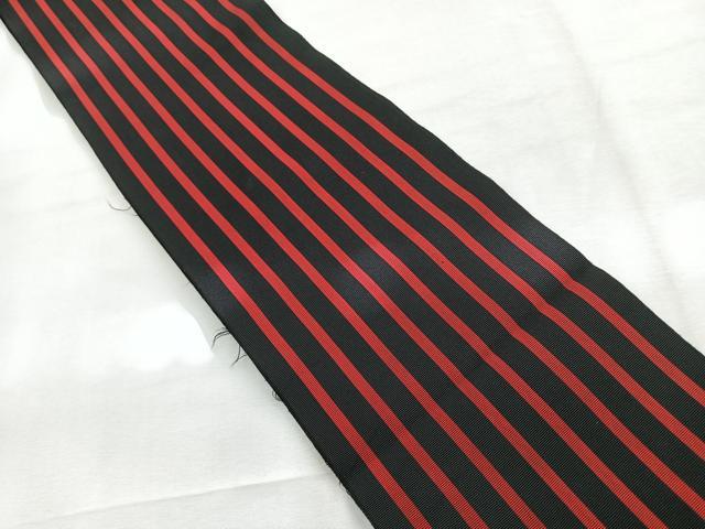平和屋着物◎本場筑前博多織 両面 半幅帯 献上 正絹 逸品 CABE5816nb