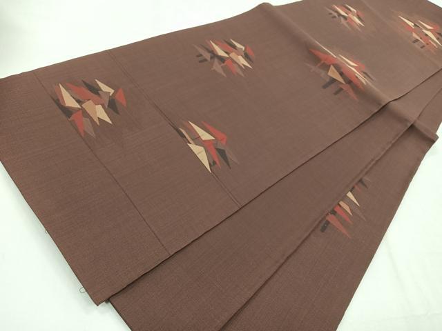 平和屋着物◎六通柄袋帯 幾何学文 正絹 逸品 CABE5920nb