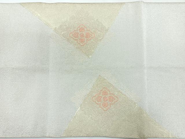 平和屋着物◎太鼓柄袋帯 綴れ 正倉院花文 正絹 逸品 CABE5958nb
