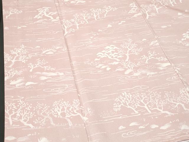 平和屋着物■上質な小紋 流水花文 正絹 逸品 CABE6303fb