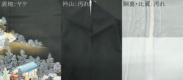 平和屋着物■豪華黒留袖 作家物 鉾風景文 金彩 正絹 逸品 CABE6334fb