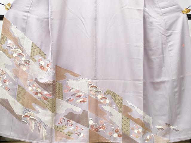 平和屋着物■豪華色留袖 作家物 吉祥花文 金彩 正絹 逸品 CABE6360fb