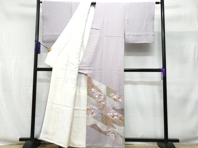 平和屋着物■豪華色留袖 作家物 吉祥花文 金彩 正絹 逸品 CABE6360fb