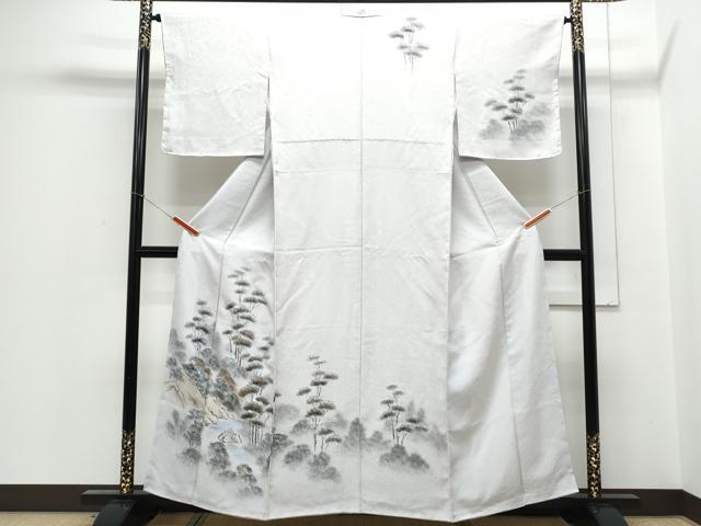 平和屋着物▼訪問着 手描き 風景文 正絹 逸品 CABE6620th