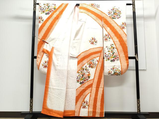 平和屋着物■豪華振袖 駒刺繍 絞り 花丸文 金彩 正絹 逸品 CABE6647th