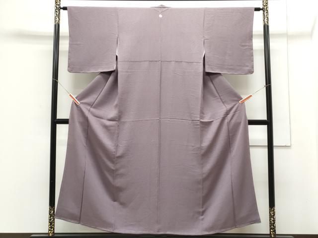 平和屋着物■上質な色無地 葡萄鼠色 正絹 逸品 CABE6667th