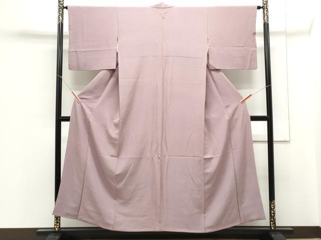 平和屋着物■上質な色無地 紅藤色 正絹 逸品 CABE6671th