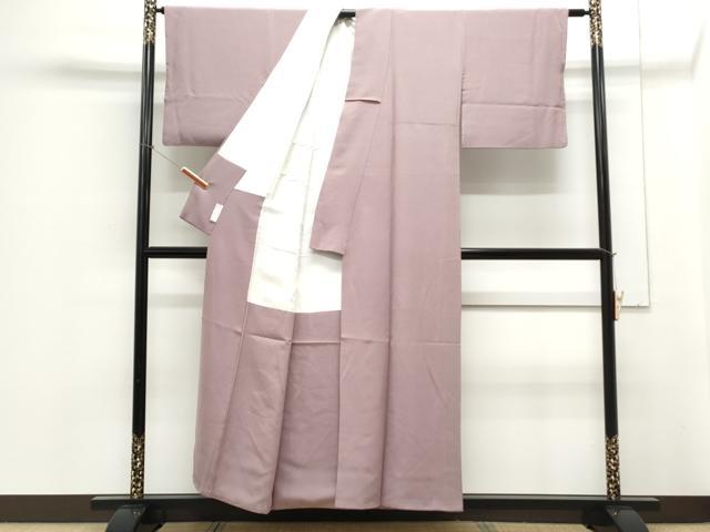 平和屋着物■上質な色無地 紅藤色 正絹 逸品 CABE6671th
