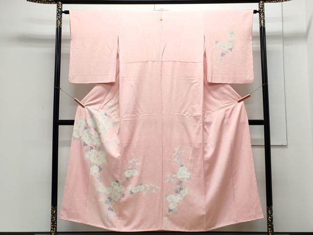 平和屋着物■訪問着 刺繍 草花文 正絹 逸品 CABE6694th