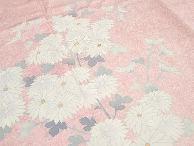 平和屋着物■訪問着 刺繍 草花文 正絹 逸品 CABE6694th