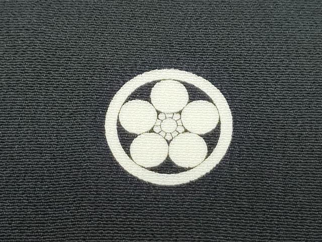 平和屋着物■豪華黒留袖 地紙花文 金彩 正絹 逸品 CABE6702th