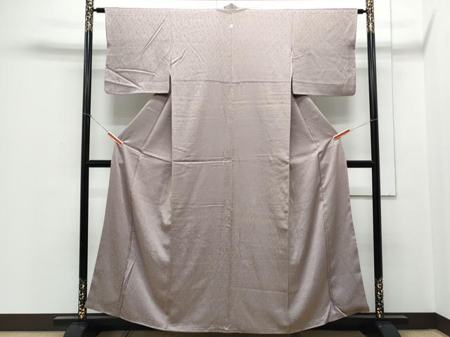 平和屋着物■上質な色無地 梅鼠色 正絹 逸品 CABE6731th