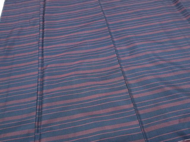 平和屋着物■本場縞大島紬 横段文 正絹 逸品 CABE6751th