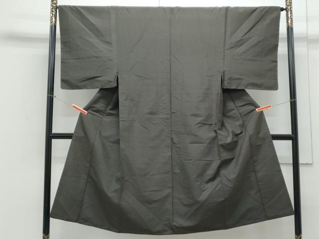 平和屋着物■男性 紬 格子文 正絹 逸品 CABE6764th