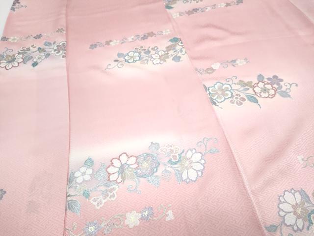 平和屋着物■上質な小紋 草花文 暈し染め 金銀彩 正絹 逸品 CABE6769th