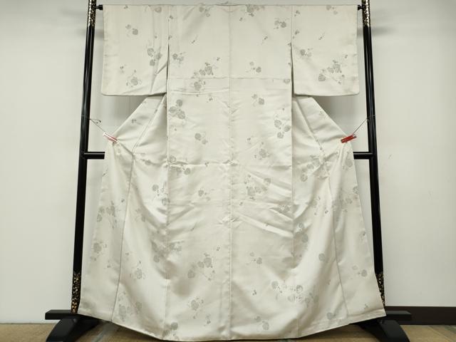 平和屋着物●上質なお召 葵 蔦の葉文 正絹 逸品 CABE6805ut