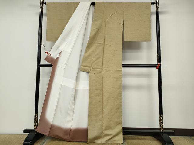 平和屋着物●上質な紬 霞文 正絹 逸品 CABE6815ut